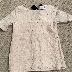 Charming Lace Kids Dress in Soft Pink